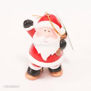 Cartoon Santa Claus Shape <em>Porcelain</em> <em>Crafts</em> For Christmas