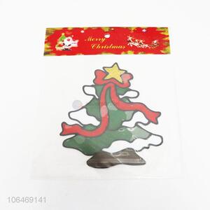 Wholesale Colorful Christmas Tree Shape Window Sticker