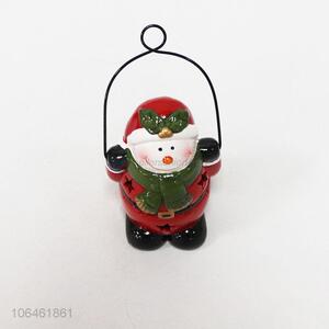 Factory sell home decor ceramic christmas ornaments snowman