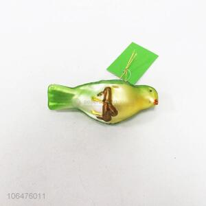 China factory Christmas decoration hanging glass bird  figurine
