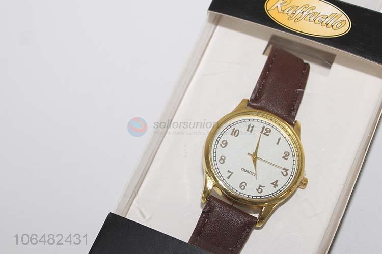 Professional supply men's accessories men 37mm pu strap wristwatch