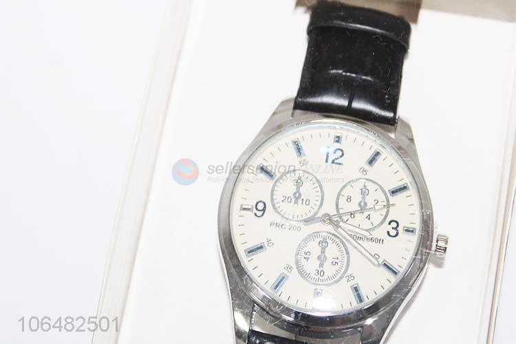 Excellent quality men fashion 40cm wristwatch with pu strap