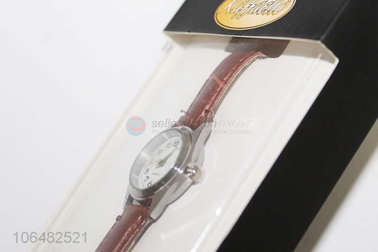 Suitable price ladies 20mm wrist watch pu strap wristwatch