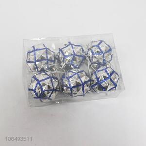 Newly designed Xmas decorations 6pcs Christmas balls