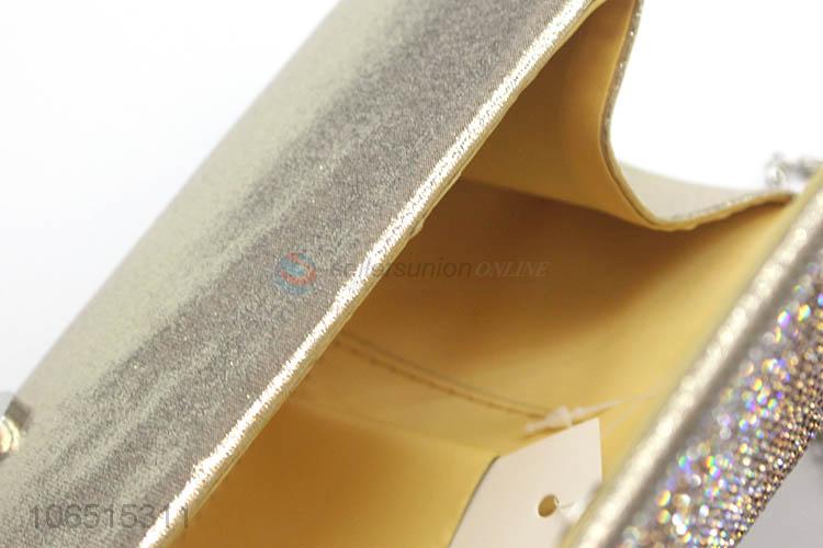 Factory directly supply rhinestone clutch bag chain shoulder messenger bag