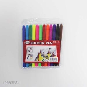 Suitable price 12pcs felt tip water color pen for kids drawing