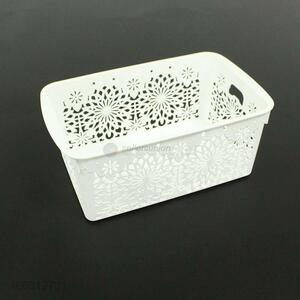 Top selling delicate hollowed-out plastic storage basket