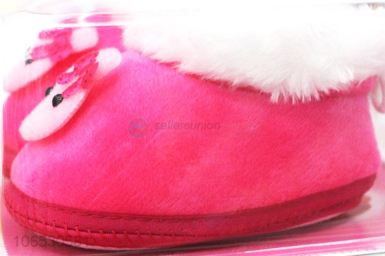 High Quality Add Plush Design Soft Cotton Warm Baby Winter Shoes