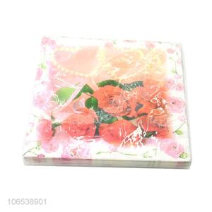 Best selling fancy design decorative printed paper napkin