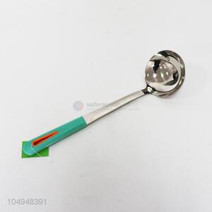 Top quality kitchen utensils stainless steel soup ladle with plastic handle