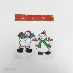 Hot Selling Snowman Pattern Decorative Window Sticker