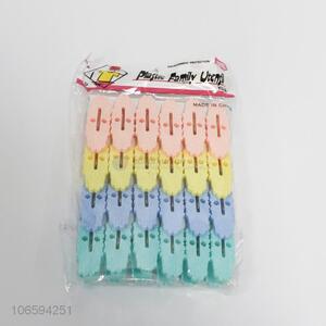 Delicate Design 24 Pieces Plastic Clothes Pegs