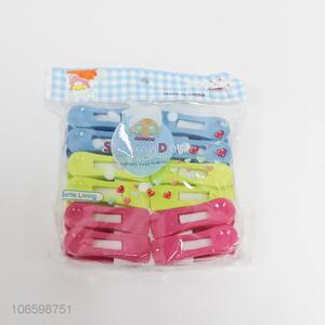 New Design 12 Pieces Plastic Clothespins Fashion Pegs