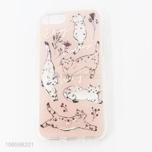 High sales fashion cute cartoon cat printed mobile phone case