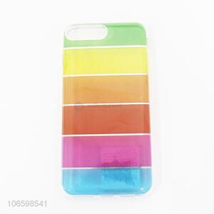 High quality colorful wide striped printed mobile phone shell