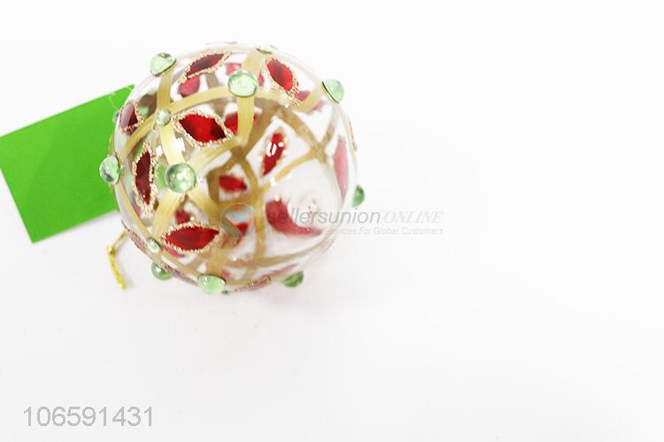 Competitive price festival decoration Xmas hanging glass balls