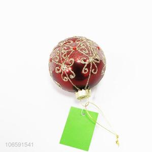 Newly designed Xmas decoration delicate glass ball bauble