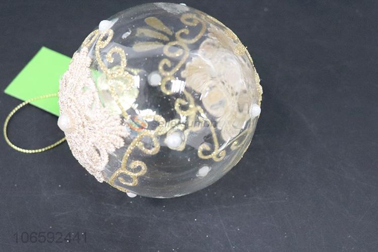 Hot selling Christmas decoration supplies glass ball
