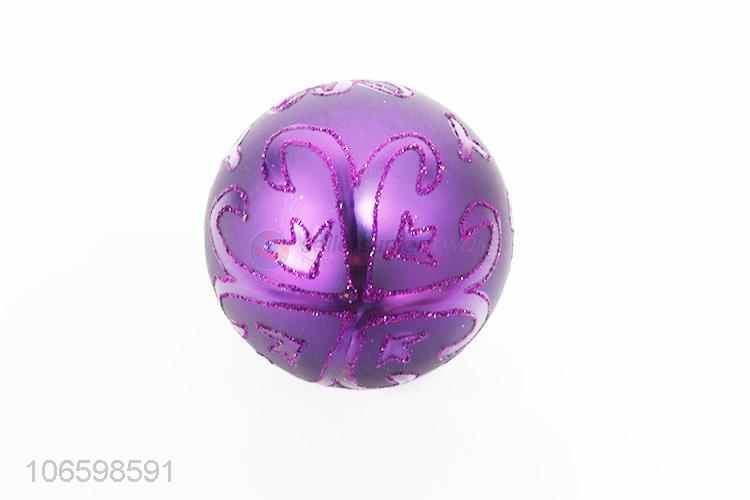 Professional supplier decorative hand paint Christmas glass ball ornament