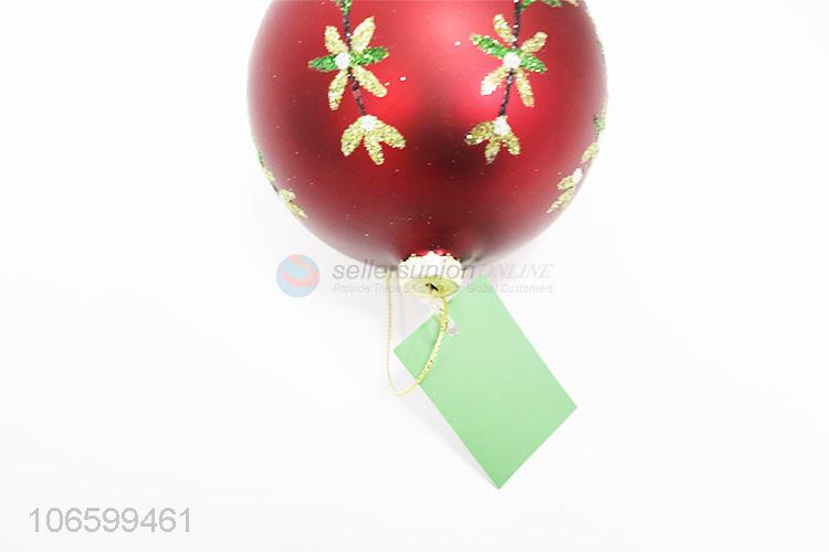 ODM factory Christmas hanging ball hand paint glass ball