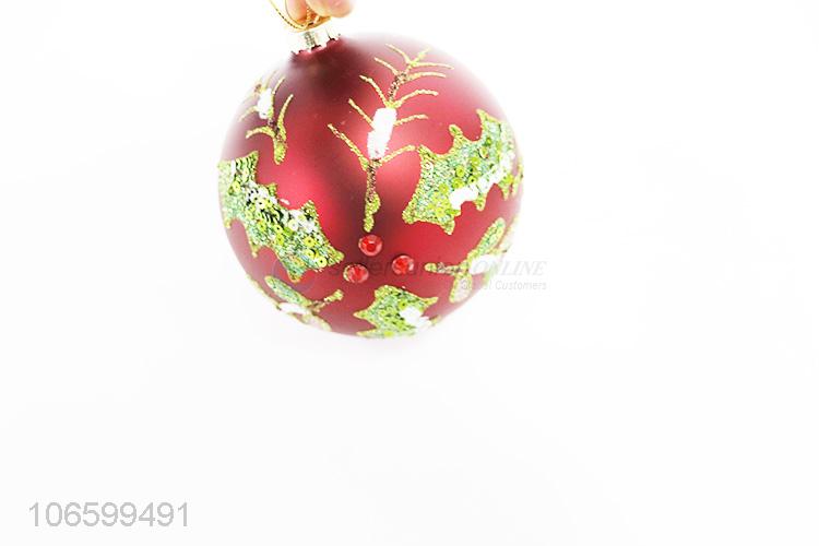 High sales Christmas ornaments personalized hand paint glass balls