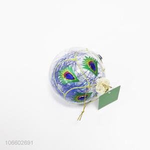 Best sale Christmas ornaments personalized peacock design glass balls
