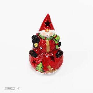 Wholesale price holiday gift Christmas ceramic snowman figurine ornaments