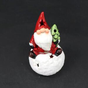 China supplier home decoration Christmas statue ceramic Santa Claus figurine