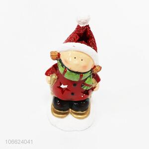 Low price home decoration Christmas statue ceramic figurine