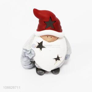 Cute Design Christmas Decorative LED Ceramic Crafts