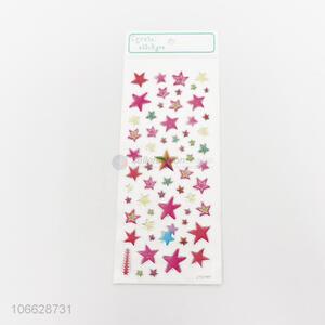 Best selling colorful star epoxy gel stickers wholesale