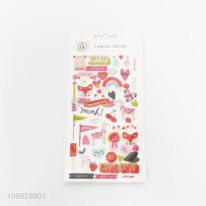 Competitive price lovely cartoon animal pvc stickers