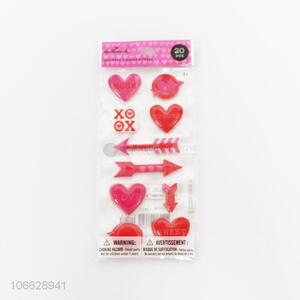 New style hottest 3D puffy foam heart stickers