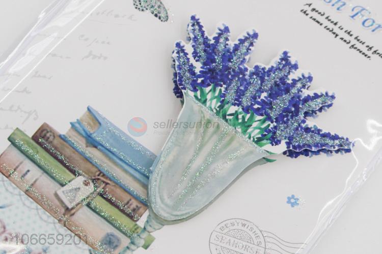 Simple Style Paper Greeting Card With Glitter Powder