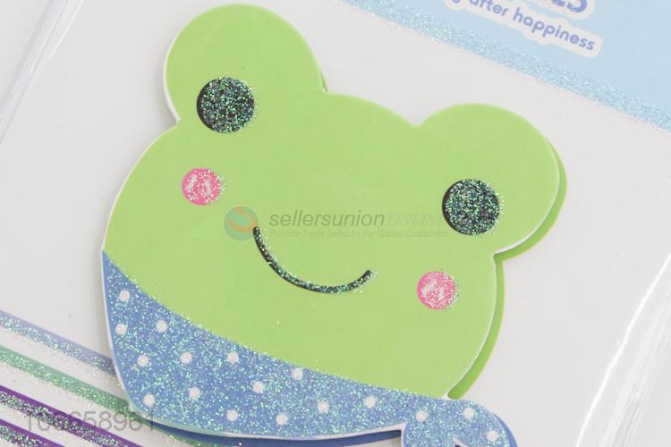 Cute Frog Pattern Paper Greeting Card