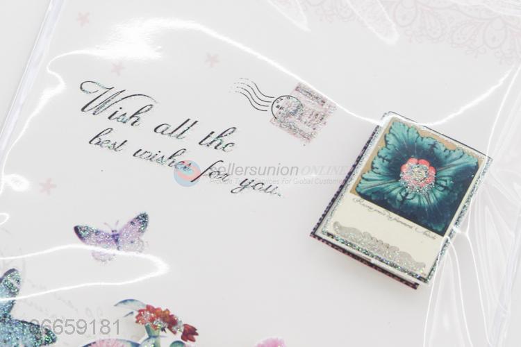 Wholesale Flower Pattern Paper Greeting Card