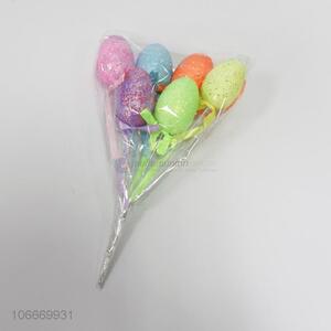 Factory direct sale Easter foam egg picks stuffed egg picks