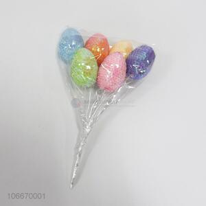 Competitive price Easter foam egg picks stuffed egg picks