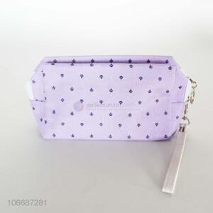 Good price delicate crown printed polyester makeup bag