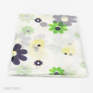 Fashion Flower Pattern Waterproof Shower Curtain