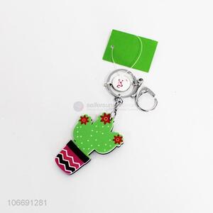 New Fashion Style Cactus Potted Design Key Ring Keychain