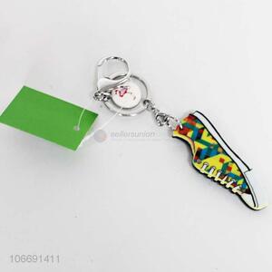 Wholesale custom fashion key rings shoe key chain