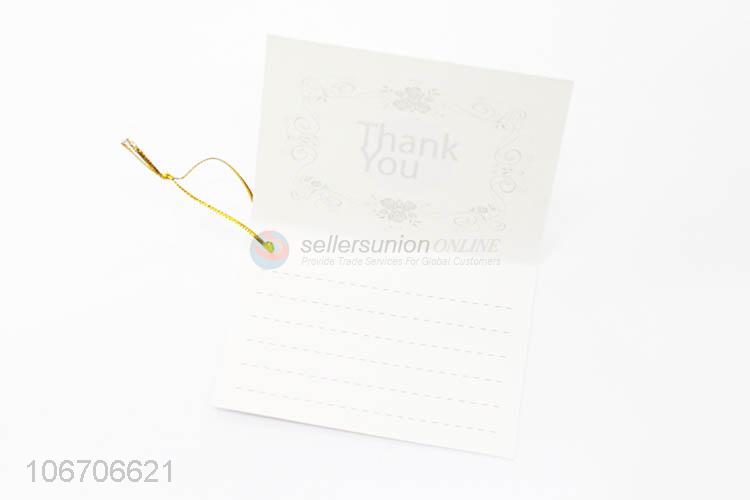 Superior quality rectangle thank you cards paper greeting card