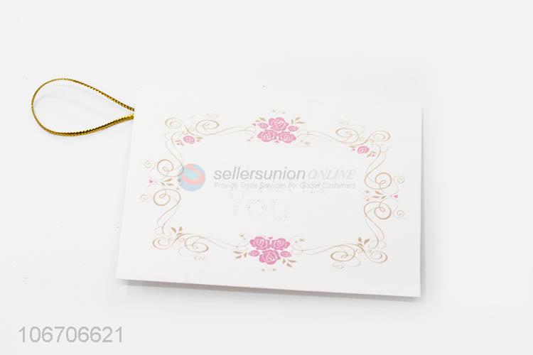 Superior quality rectangle thank you cards paper greeting card