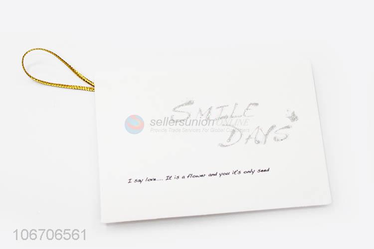 Hot sale rectangle thank you cards paper greeting card