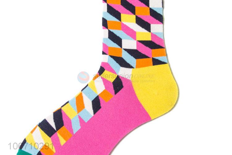 Hot Selling Breathable Mid-Calf Length Sock Men Cotton Socks