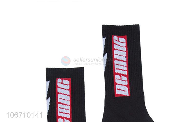 Custom Cotton Sport Men Sock Mid Calf Socks Comfortable Men Socks