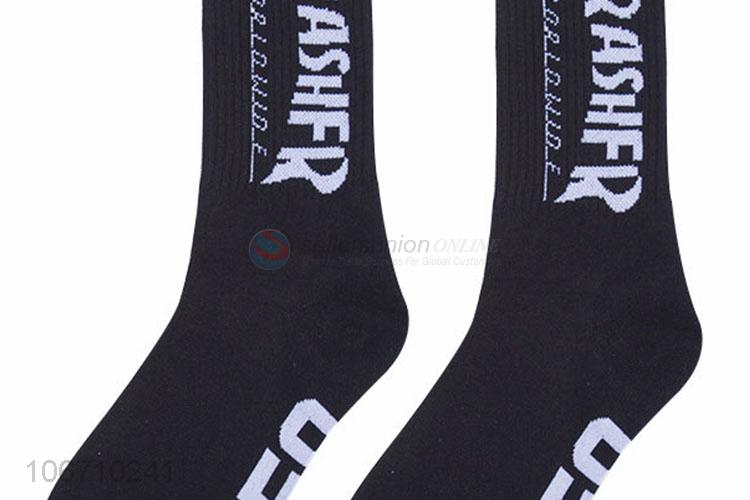 Best Sale Cotton Mid-Calf Length Sock Men Knitted Socks