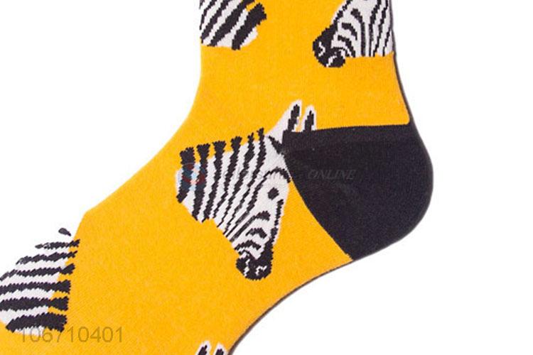 Latest Design Breathable Mid-Calf Length Sock Men Cotton Sock