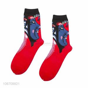 Latest Design Breathable Mid-Calf Length Sock Men Cotton Sock